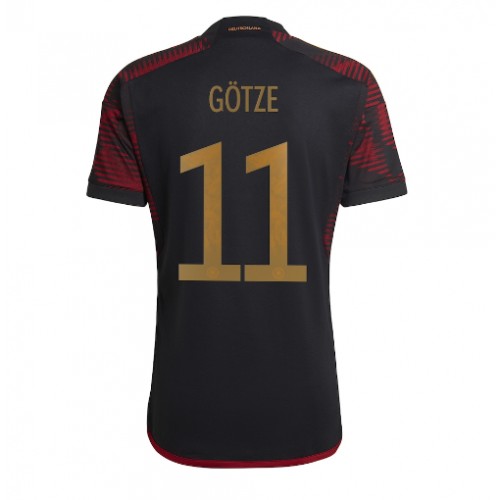 Fotballdrakt Herre Tyskland Mario Gotze #11 Bortedrakt VM 2022 Kortermet